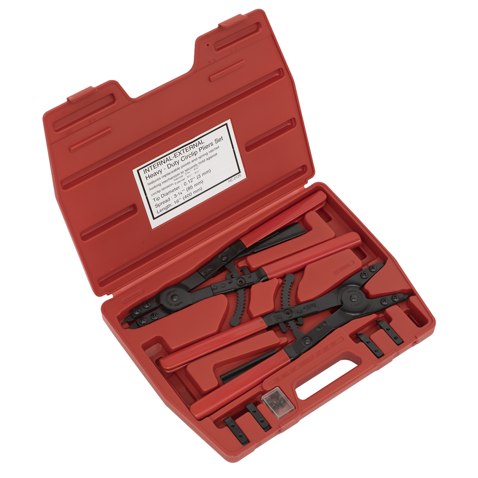 AK8501 Premier Heavy-Duty Circlip Pliers Set Internal/External 400mm