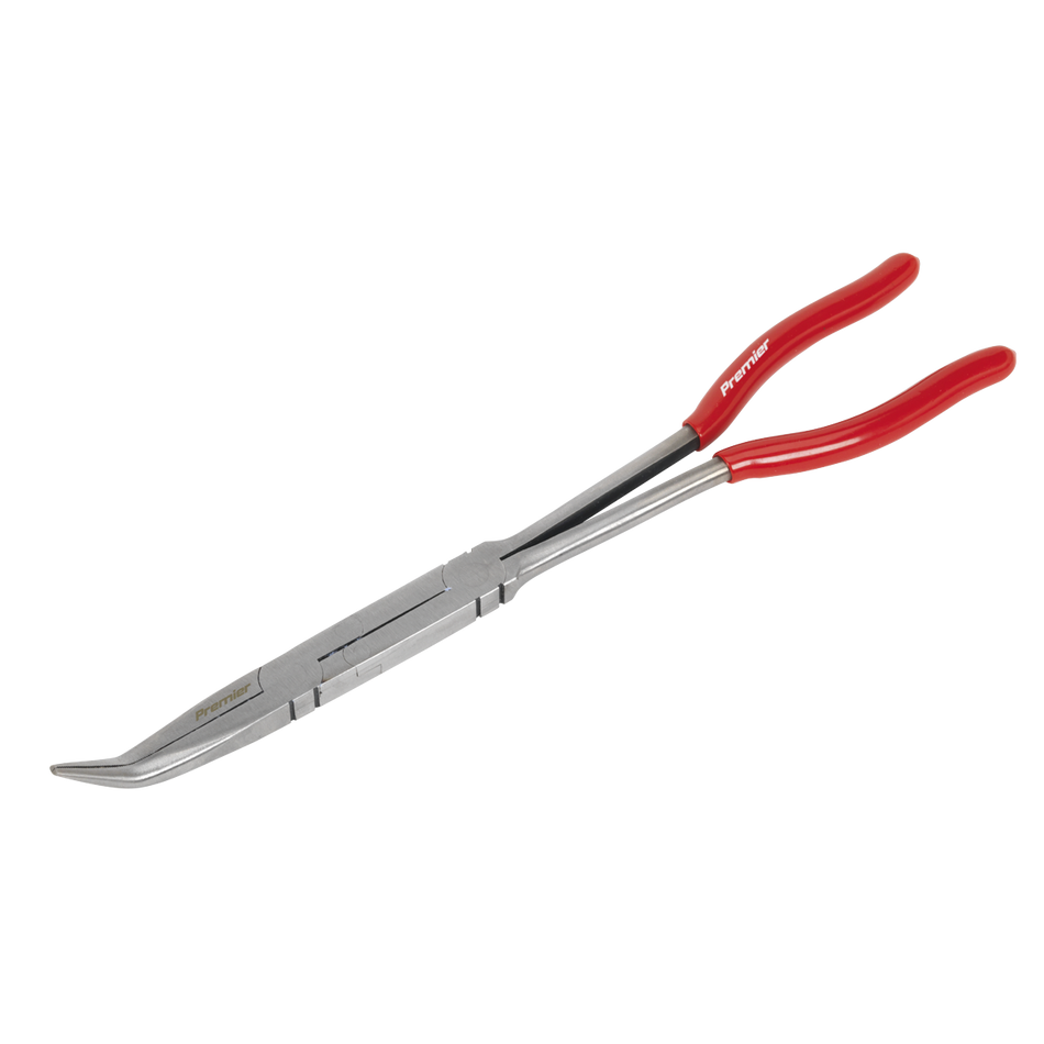 Premier Needle Nose Pliers 45deg Long Reach Double Joint Pliers 335mm