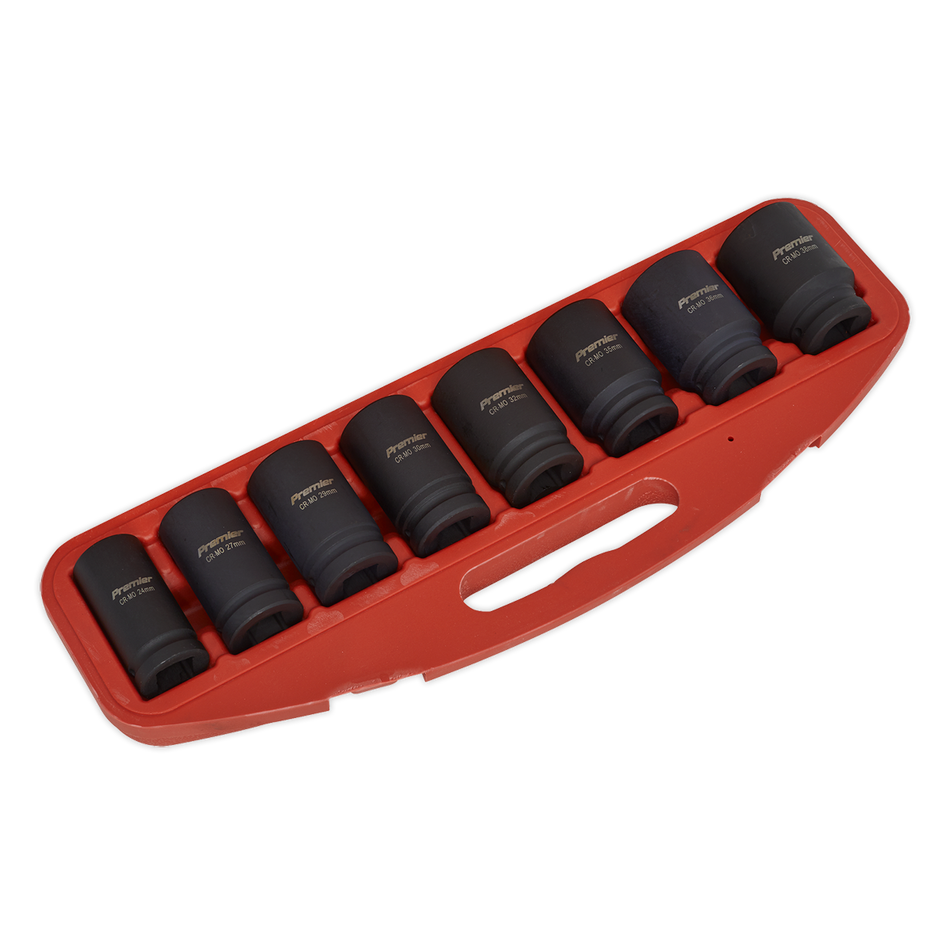 AK885 Premier Deep Impact Socket Set 3/4"Sq Drive 8pc