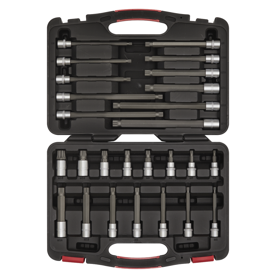 AK89002 Premier Platinum Spline Socket Bit Set 3/8"Sq Drive 26pc
