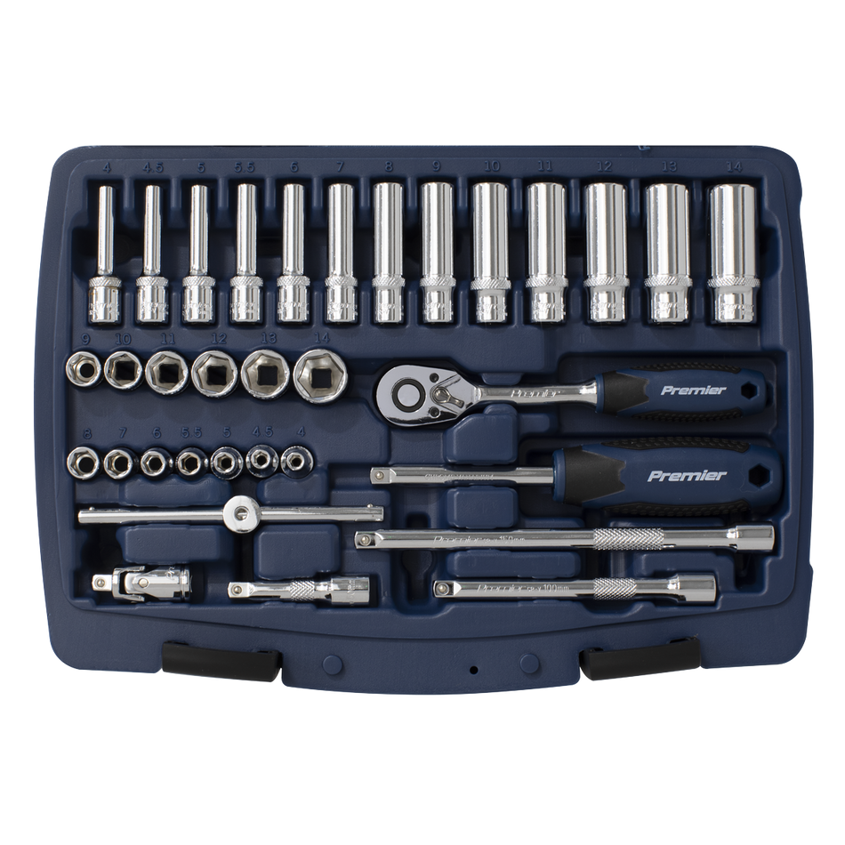 AK8990 Premier Socket Set 1/4"Sq Drive 33pc