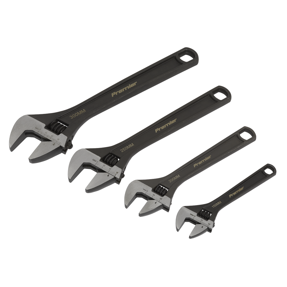 AK9567 Premier Adjustable Wrench Set 4pc