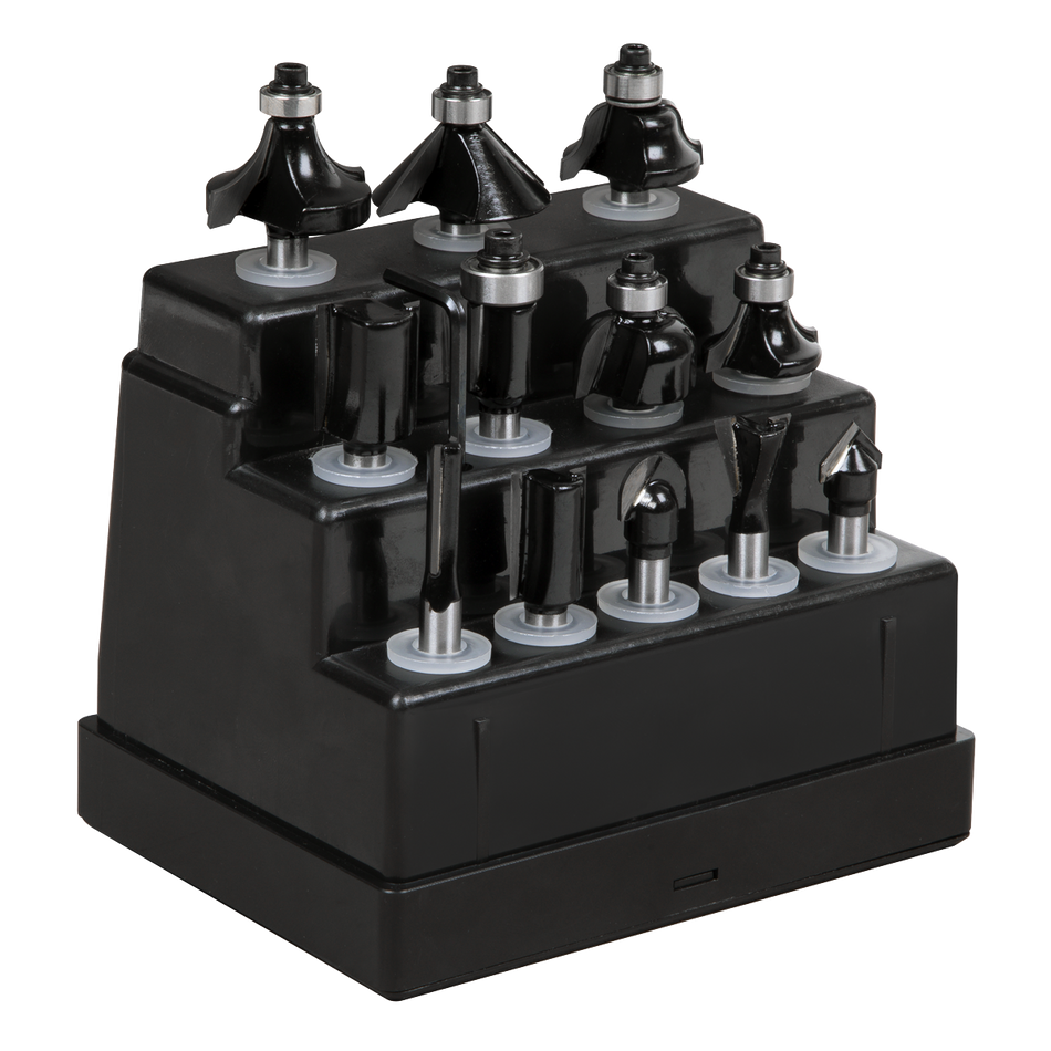 AK9912 Router Bit Set 1/4" Shank 12pc