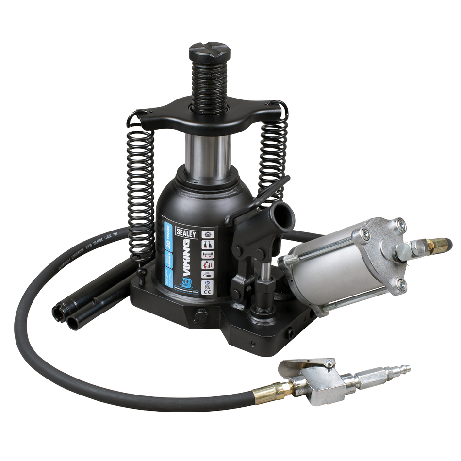 AM20SLE Viking Manual/Air Hydraulic Bottle Jack 20 Tonne