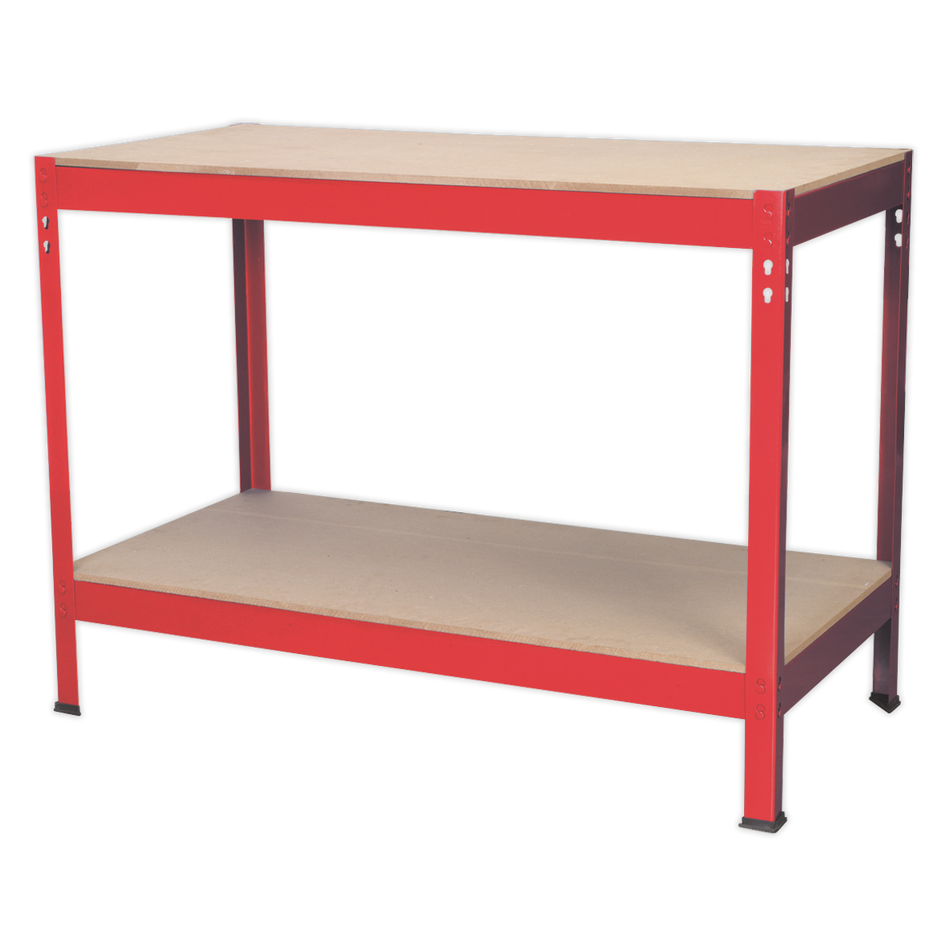 AP1210 Steel Workbench with Wooden Top 1.2m