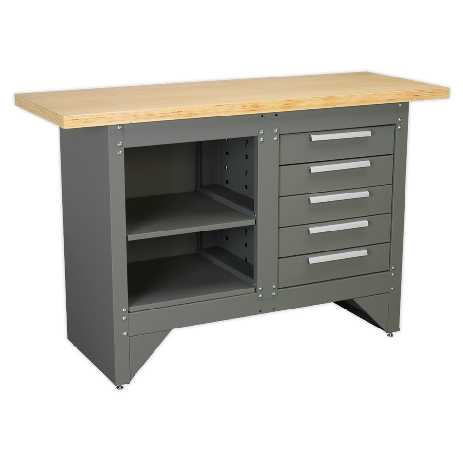 AP2030BB Heavy-Duty Workbench with 5 Drawers