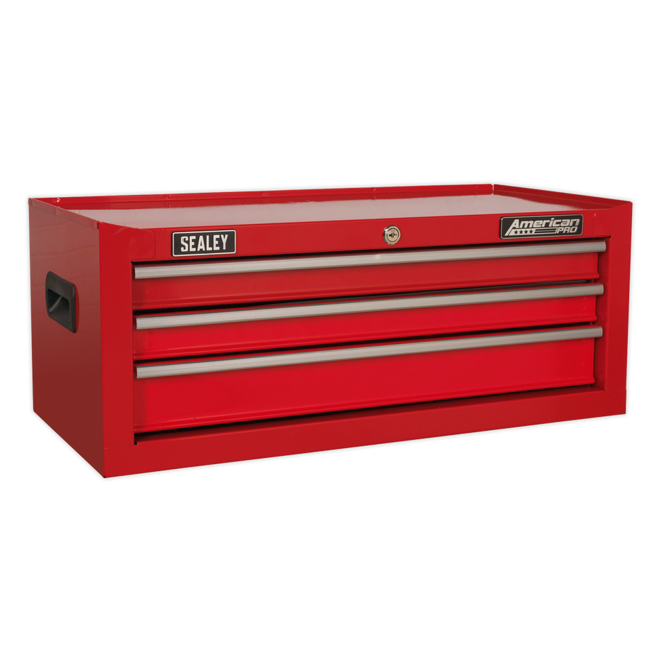 AP223 Mid-Box Tool Chest 3 Drawer - Red