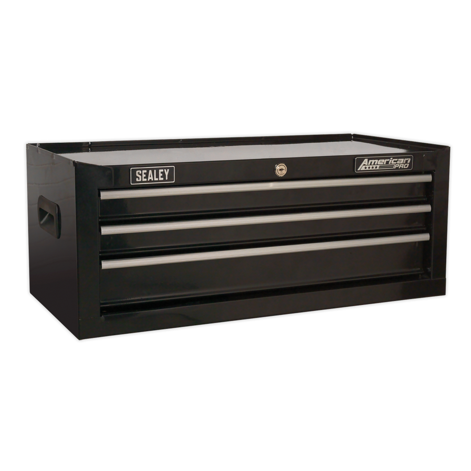 AP223B Mid-Box Tool Chest 3 Drawer - Black