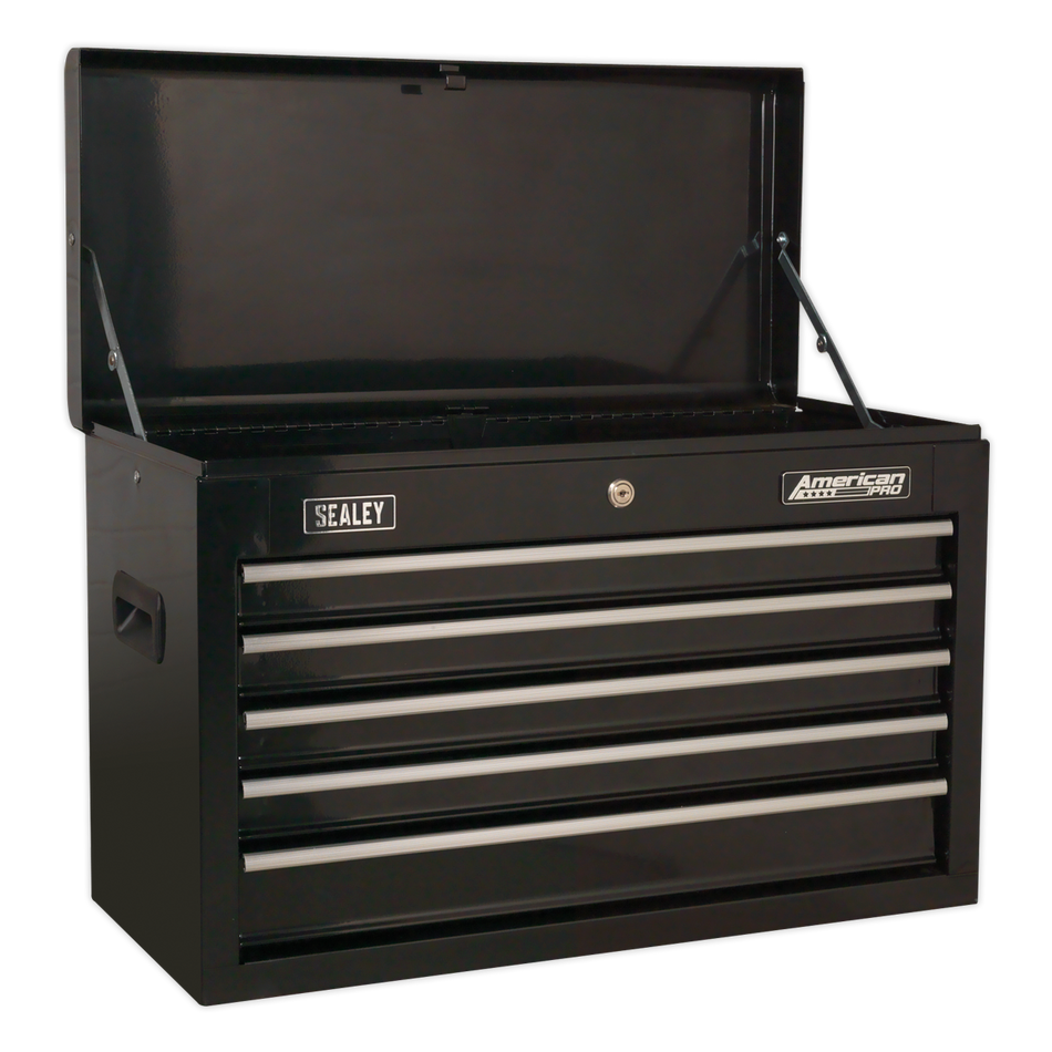 AP225B Topchest 5 Drawer - Black