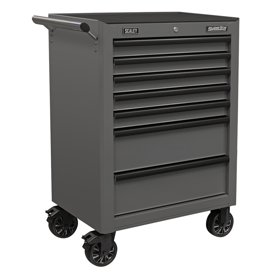 AP26479TG Superline PRO Rollcab 7 Drawer - Grey/Black