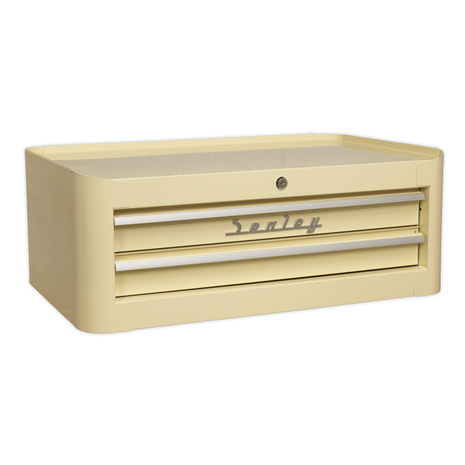AP28102 Premier Retro Style Mid-Box Tool Chest 2 Drawer