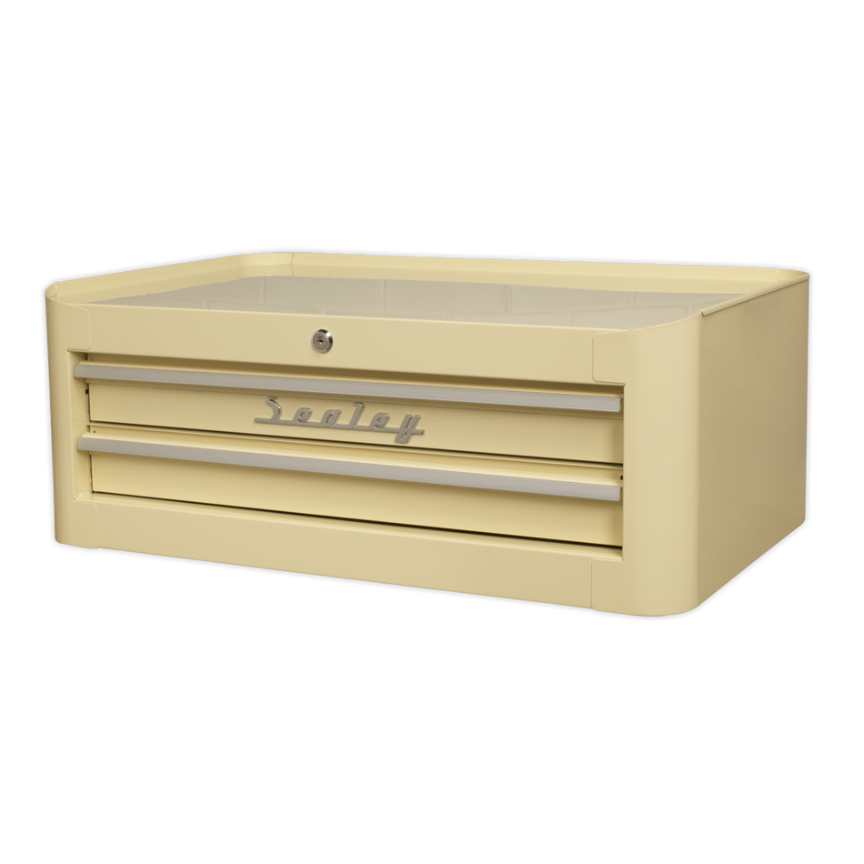 AP28102 Premier Retro Style Mid-Box Tool Chest 2 Drawer