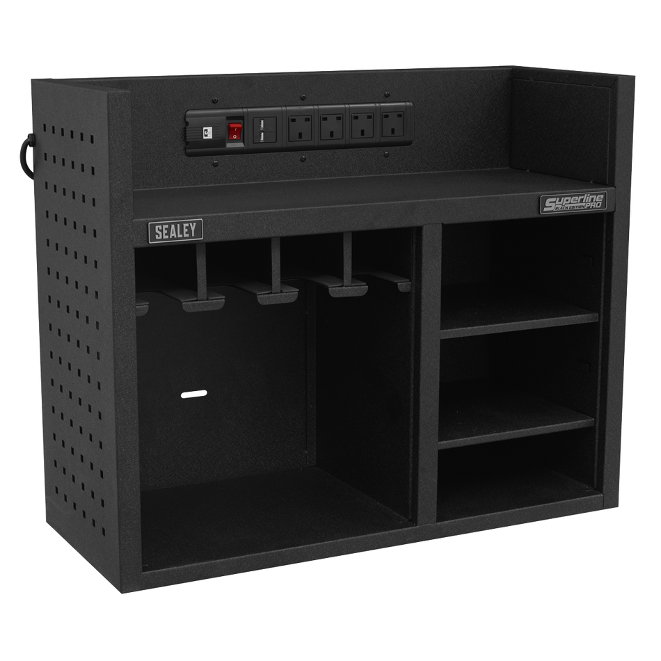AP30SRBE Superline PRO Power Tool Storage Rack with Power Bar