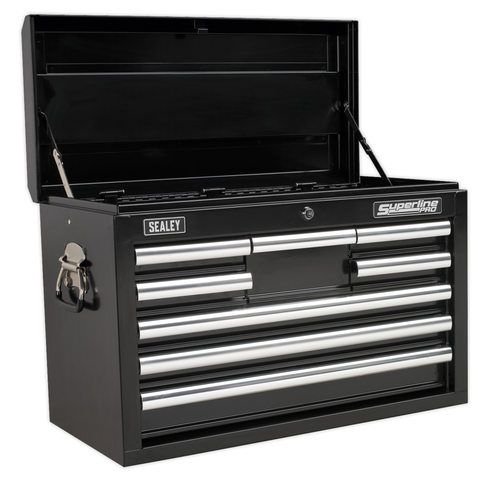 APCOMBOBBTK58 Superline PRO Topchest & Rollcab Combination 15 Drawer with 148pc Tool Kit - Black