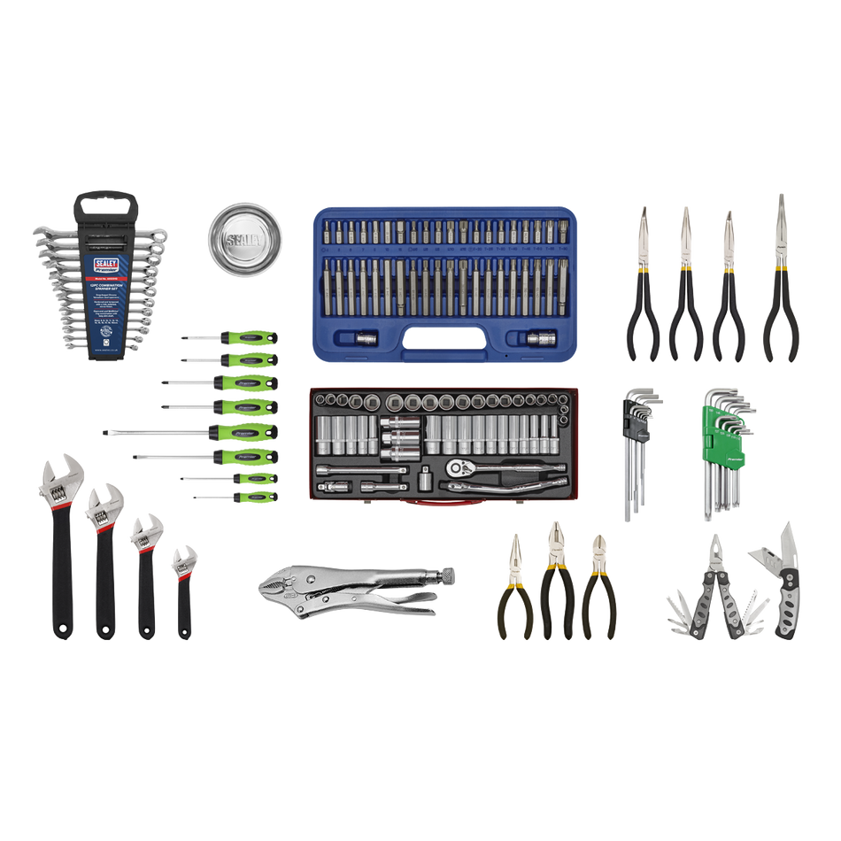 AP33109BCOMBO Superline PRO Topchest 10 Drawer with 140pc Tool Kit - Black