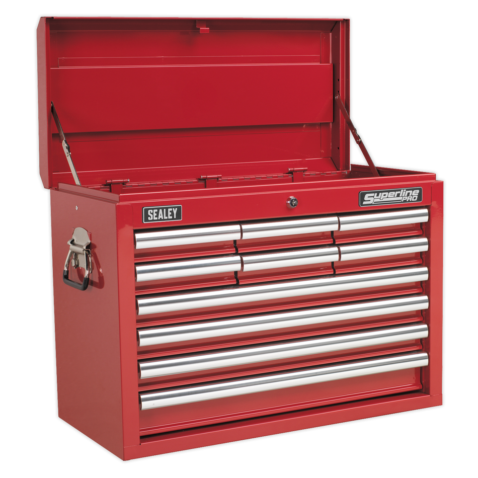 AP33109COMBO Superline PRO Topchest 10 Drawer with 139pc Tool Kit - Red