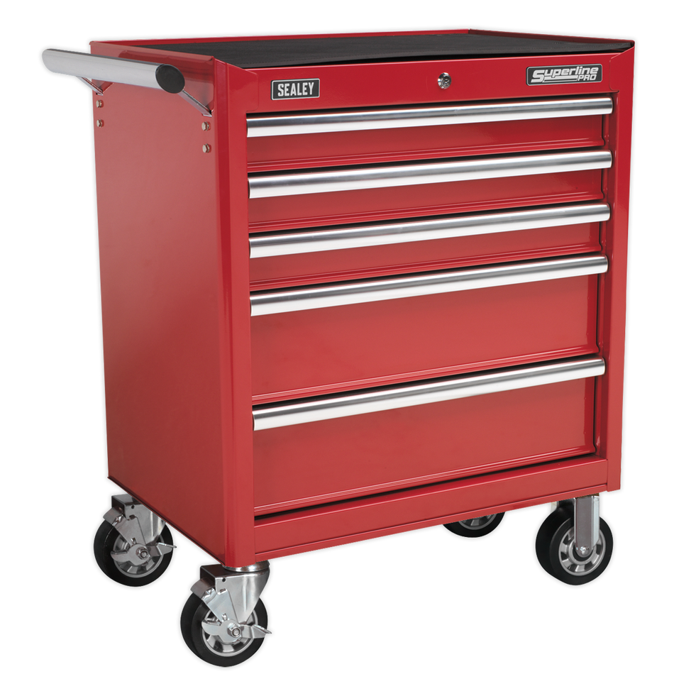 AP33459 Superline PRO Rollcab 5 Drawer - Red
