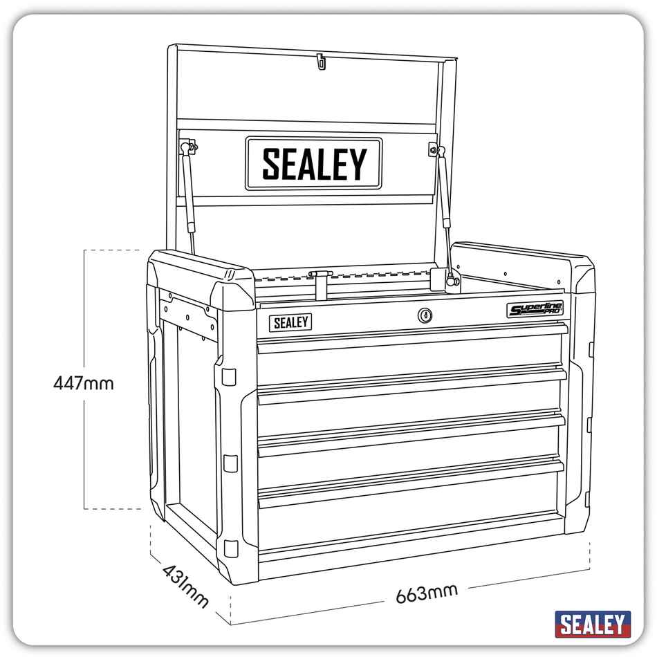 AP3401 Superline PRO Topchest 4 Drawer