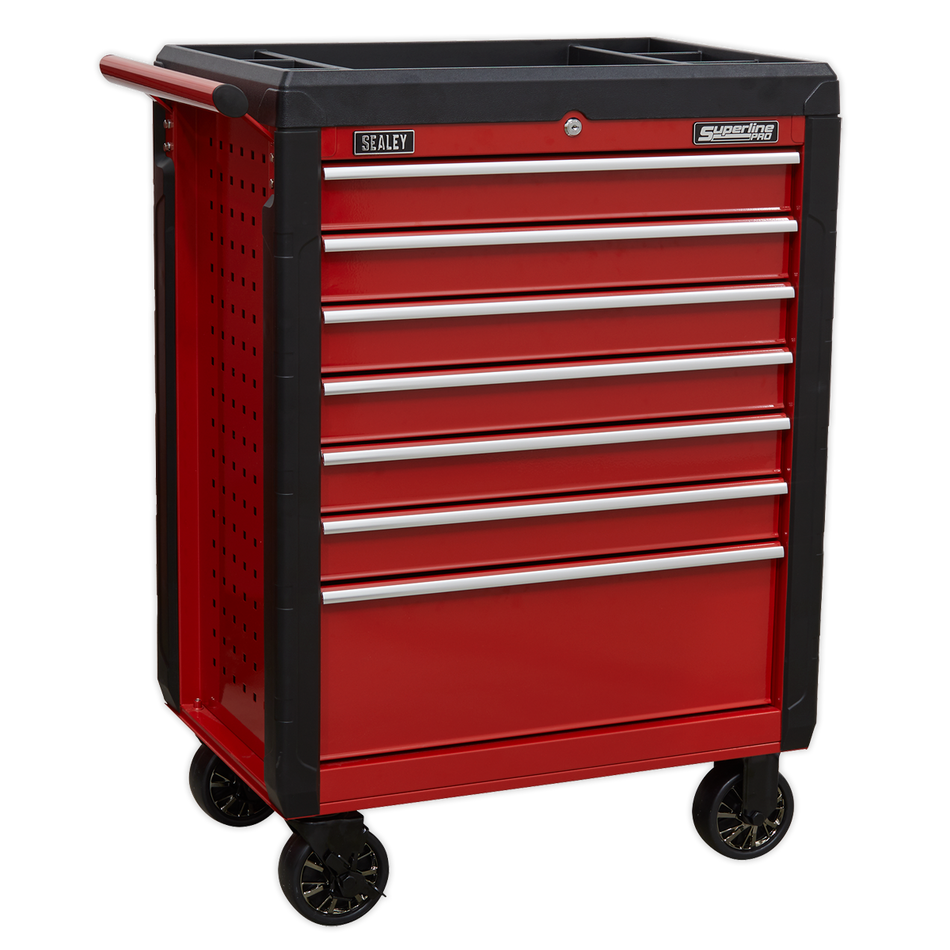 AP3407 Superline PRO Rollcab 7 Drawer - Red