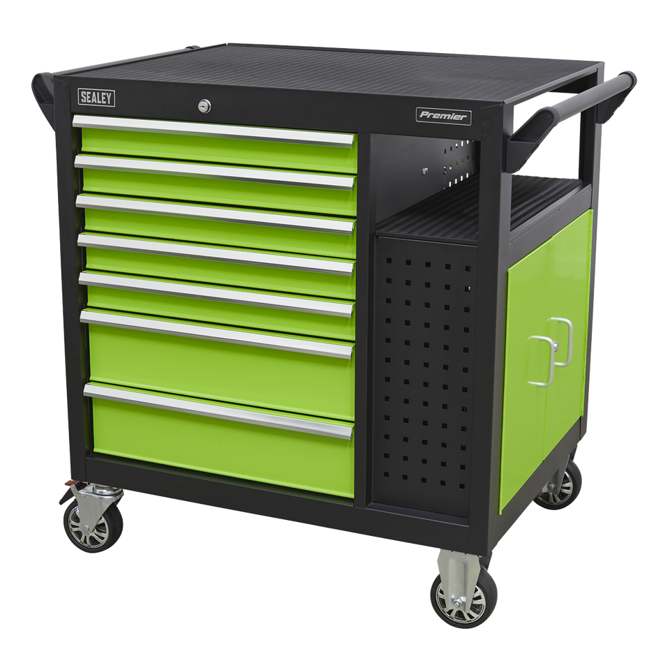 AP36MWS Premier Mobile Workstation with 7 Drawers & Cupboard 920mm