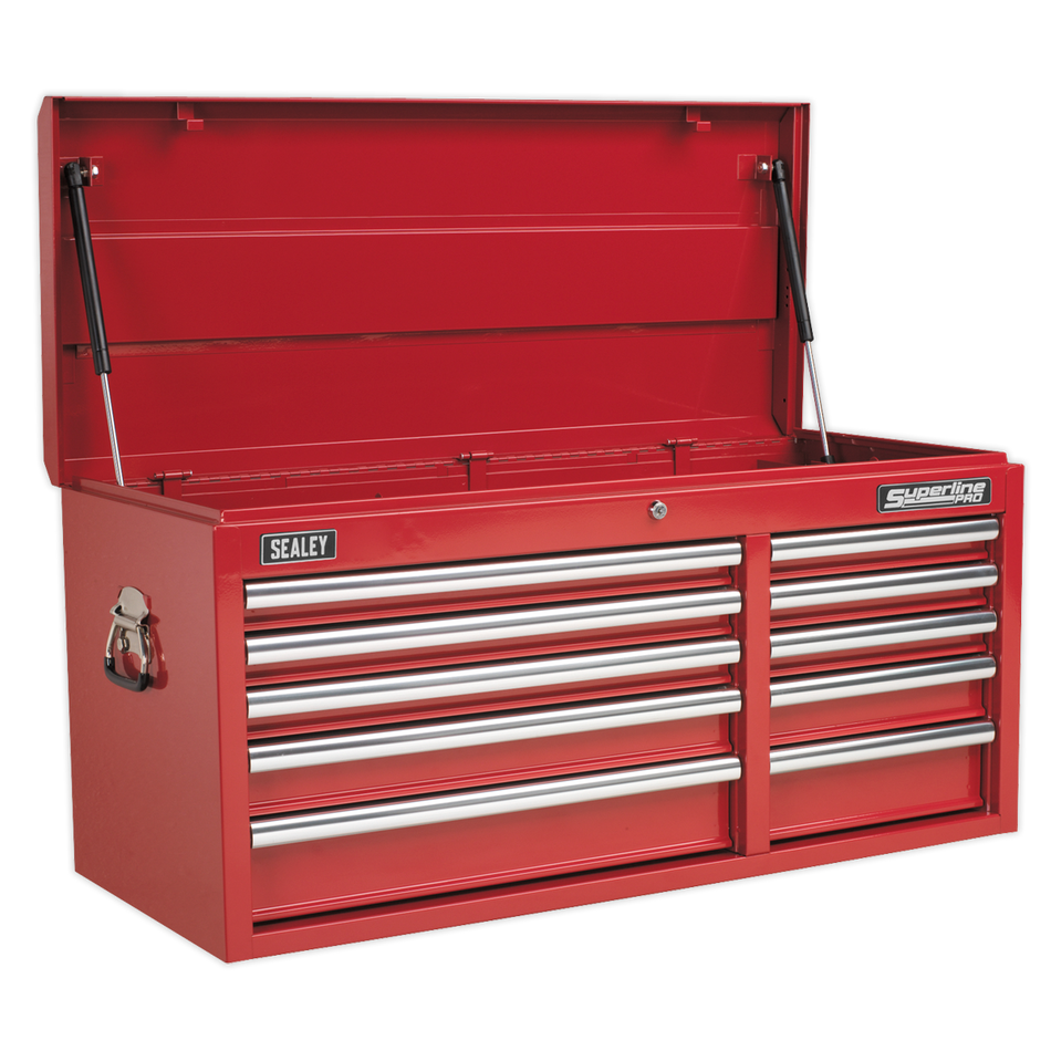 AP41110 Superline PRO Heavy-Duty Topchest 10 Drawer - Red