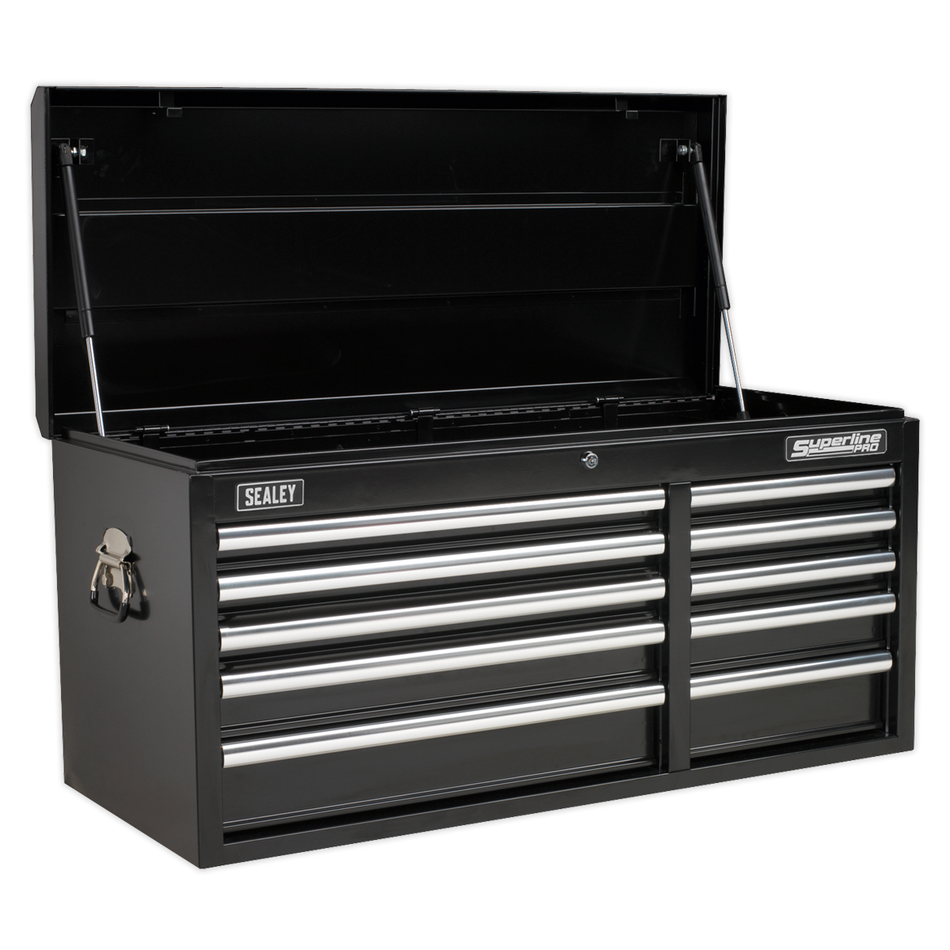 AP41110B Superline PRO Heavy-Duty Topchest 10 Drawer - Black
