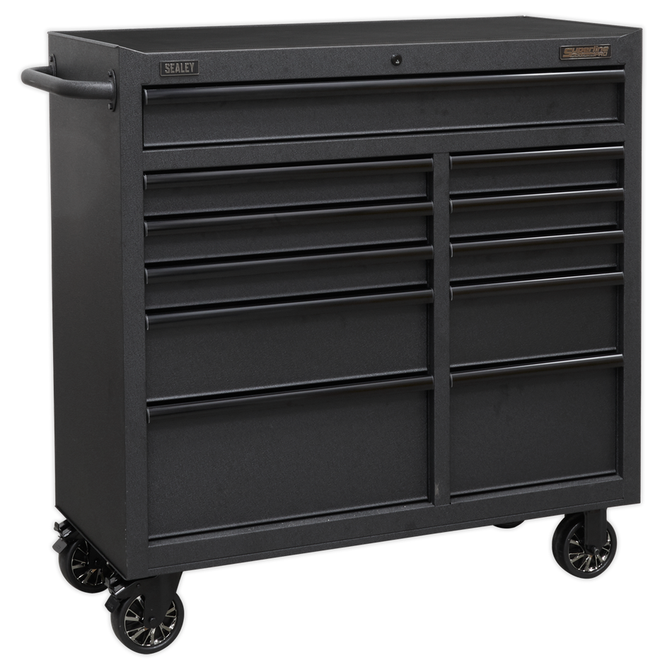 AP4111BE Superline PRO Black Edition Rollcab with 11 Soft Close Drawers 1040mm