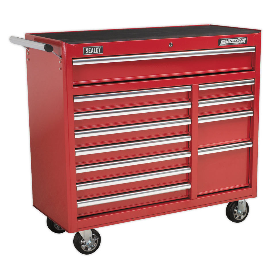 AP41120 Superline PRO Heavy-Duty Rollcab 12 Drawer - Red