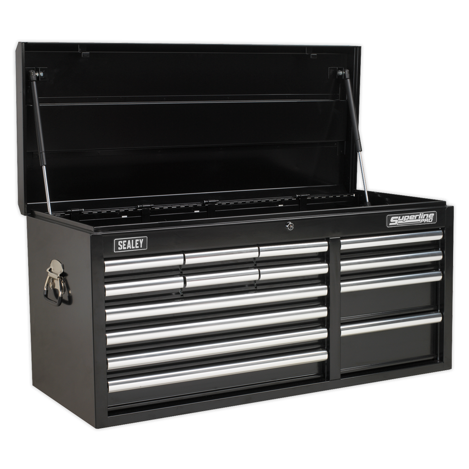 AP41149B Superline PRO Heavy-Duty Topchest 14 Drawer - Black