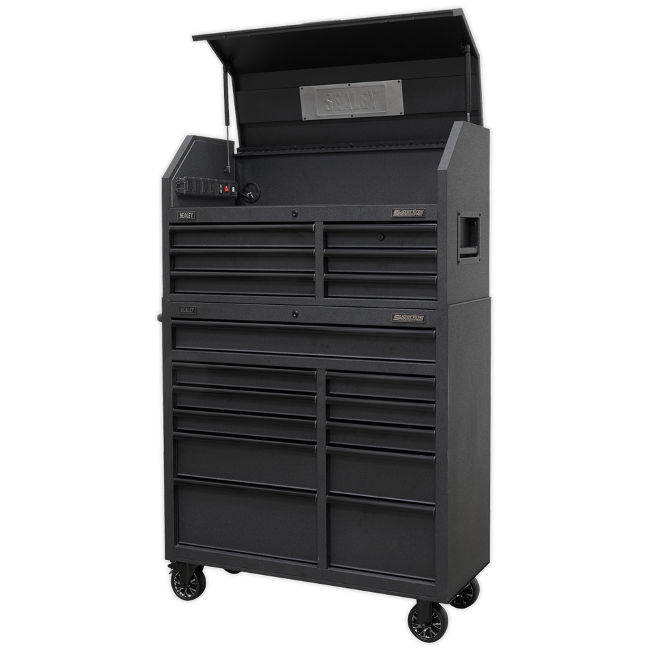 AP41BESTACK Superline PRO Tool Chest Combination with 17 Soft Close Drawers & Power Bar