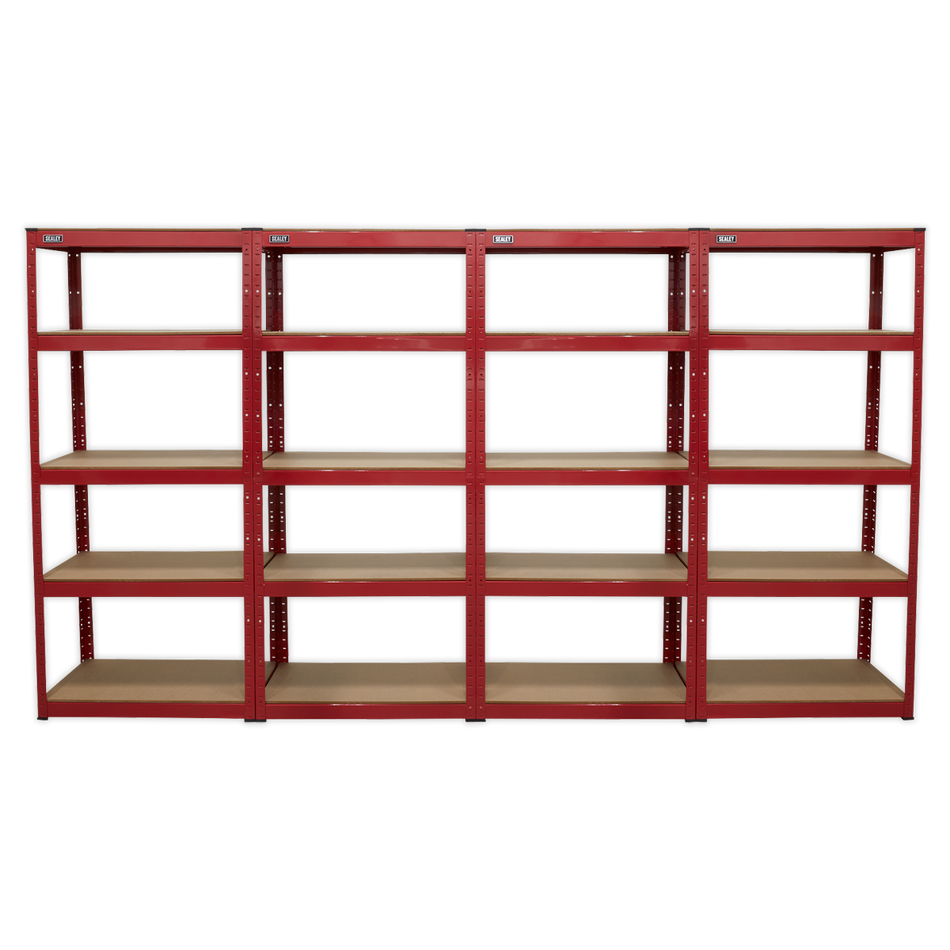 AP6150COMBO Racking Unit with 5 Shelves 150kg Capacity Per Level - Set of 4