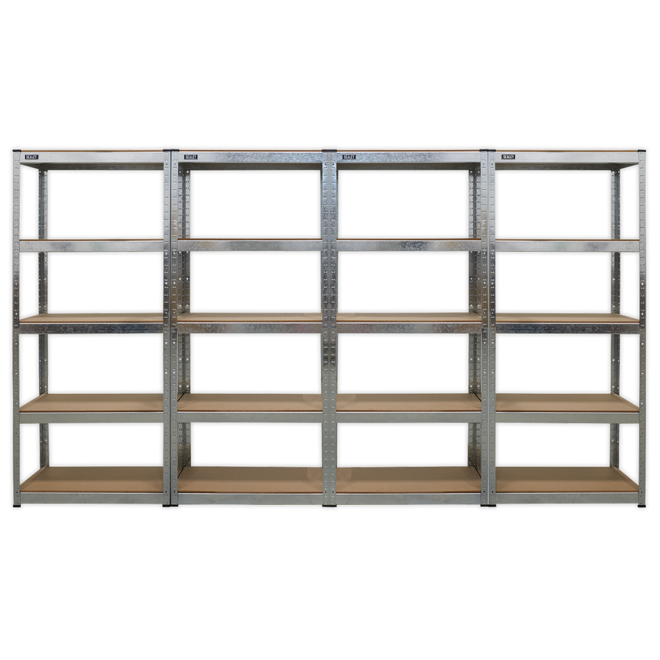 AP6150GSCOMBO Racking Unit 5 Shelf 150kg Capacity Per Level - Set of 4