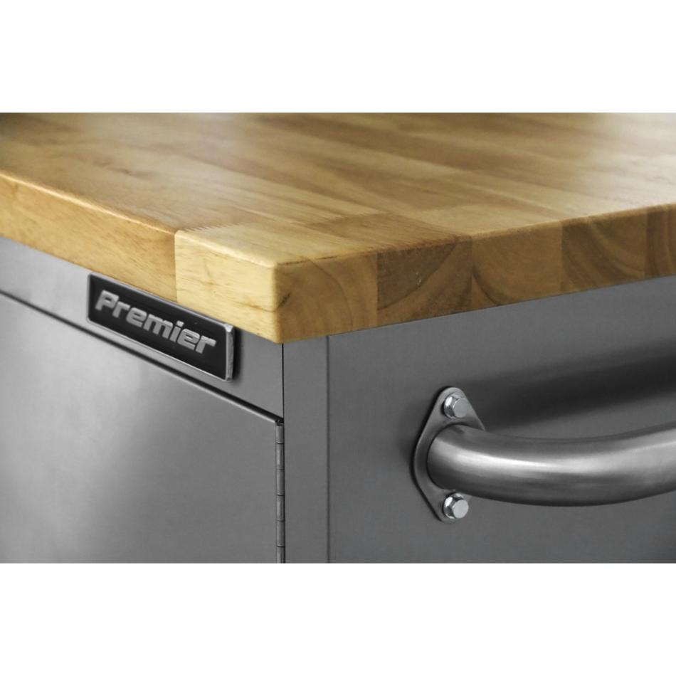 AP7210SS Premier Mobile Stainless Steel Tool Cabinet & Cupboard 10 Drawer