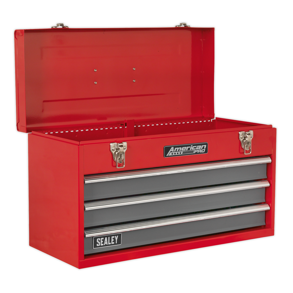 AP9243BB American PRO Tool Chest 3 Drawer - Red/Grey