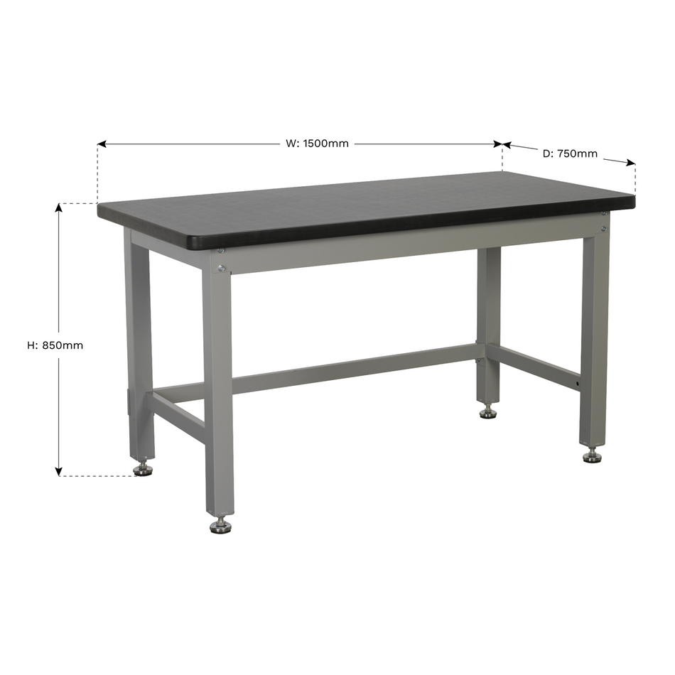 API1500 Premier Industrial Steel Workbench 1.5m