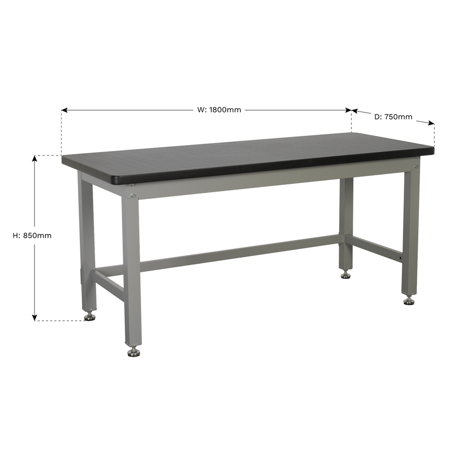 API1800 Premier Industrial Steel Workbench 1.8m