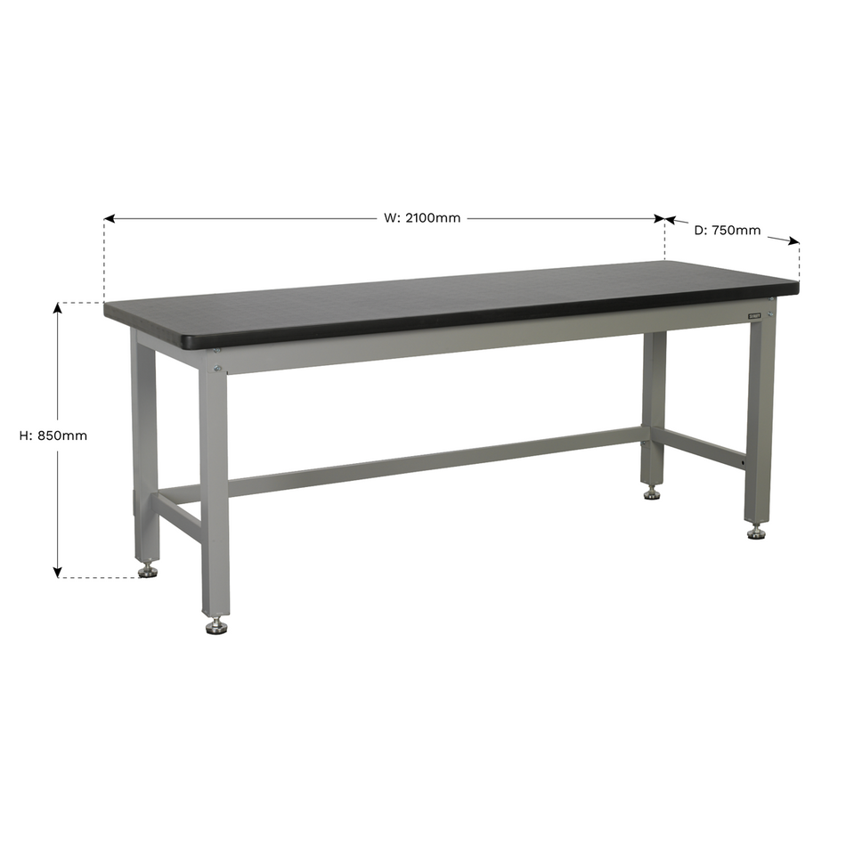 API2100 Premier Industrial Steel Workbench 2.1m