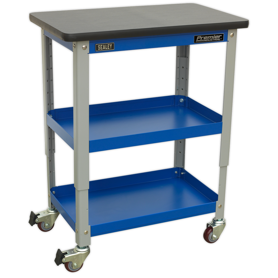 API2103 Premier Industrial Workshop Trolley 3-Level