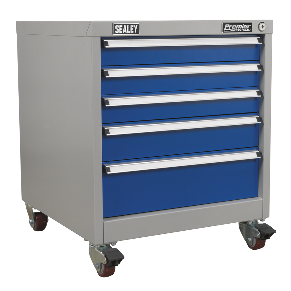 API5657B Premier Industrial Mobile Industrial Cabinet 5 Drawer