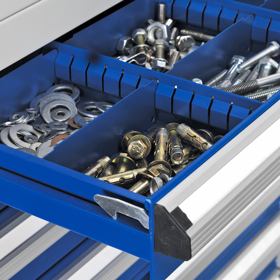 APICCOMBO7 Premier Industrial Cabinet with 7 Drawers & 3 Shelves 1800mm