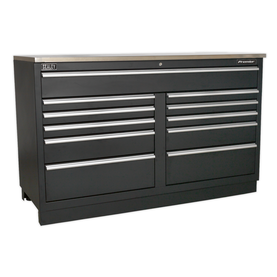 APMS04 Premier Heavy-Duty Modular Floor Cabinet 11 Drawer 1550mm