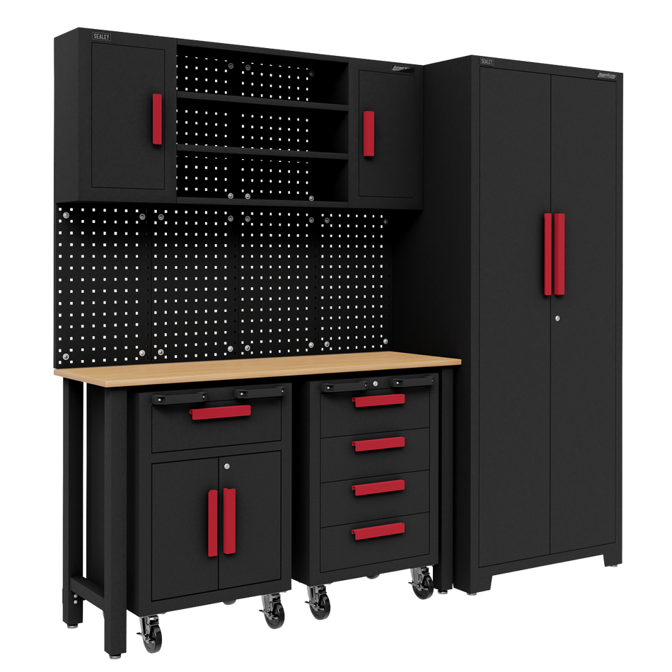 APMS12OP Complete Garage Storage System with 2 Mobile Trolleys
