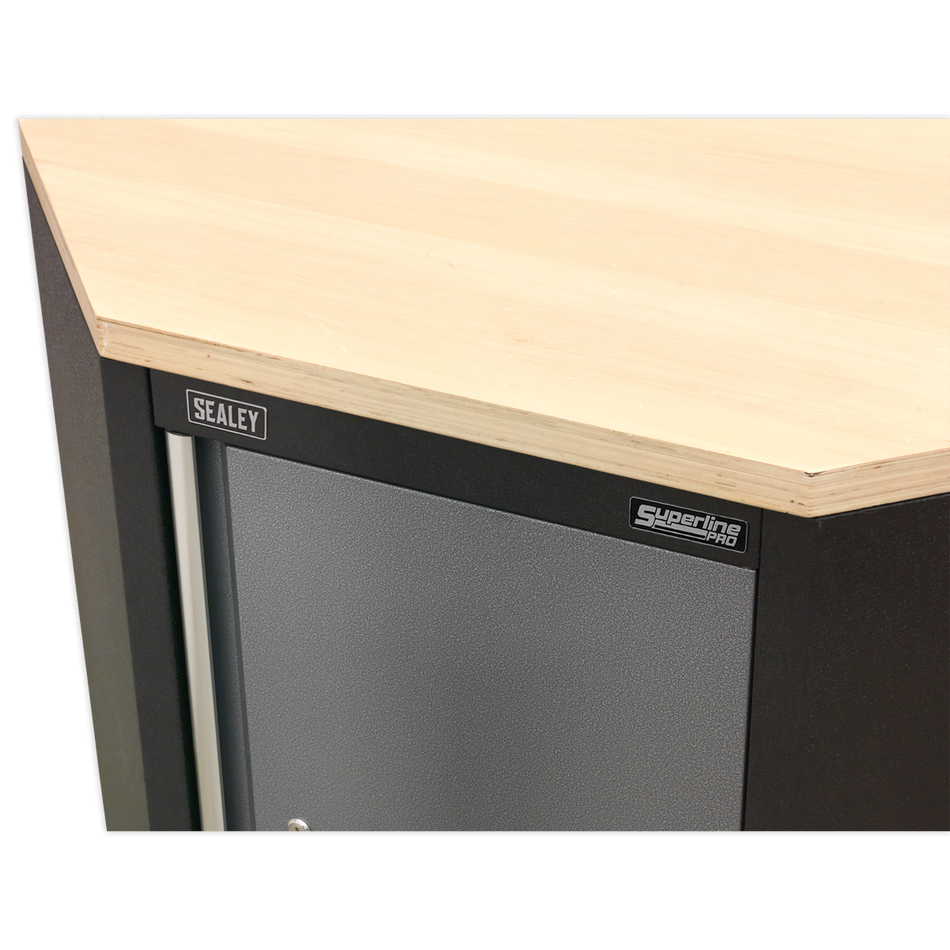 APMS60PW Superline PRO Pressed Wood Worktop for Modular Corner Cabinet 865mm