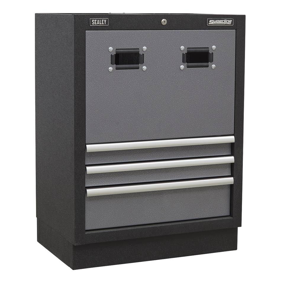 APMSSTACK16W Superline PRO Storage System with Pressed Wood Worktop 4.92m