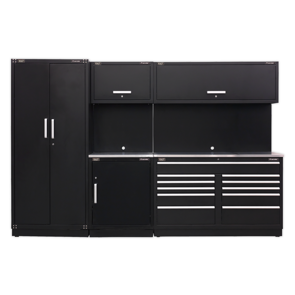 APMSCOMBO2SS Premier Storage System with Stainless Worktop 3.26m