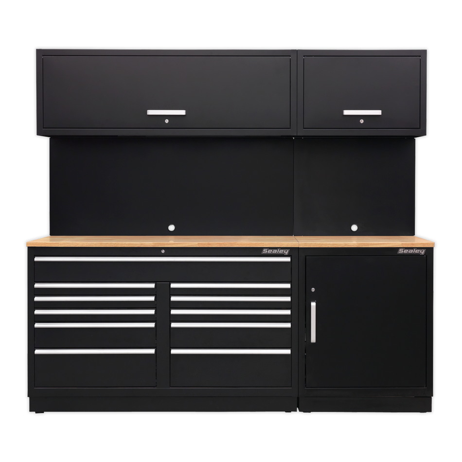 APMSCOMBO4W Premier Storage System with Hardwood Worktop 2.33m