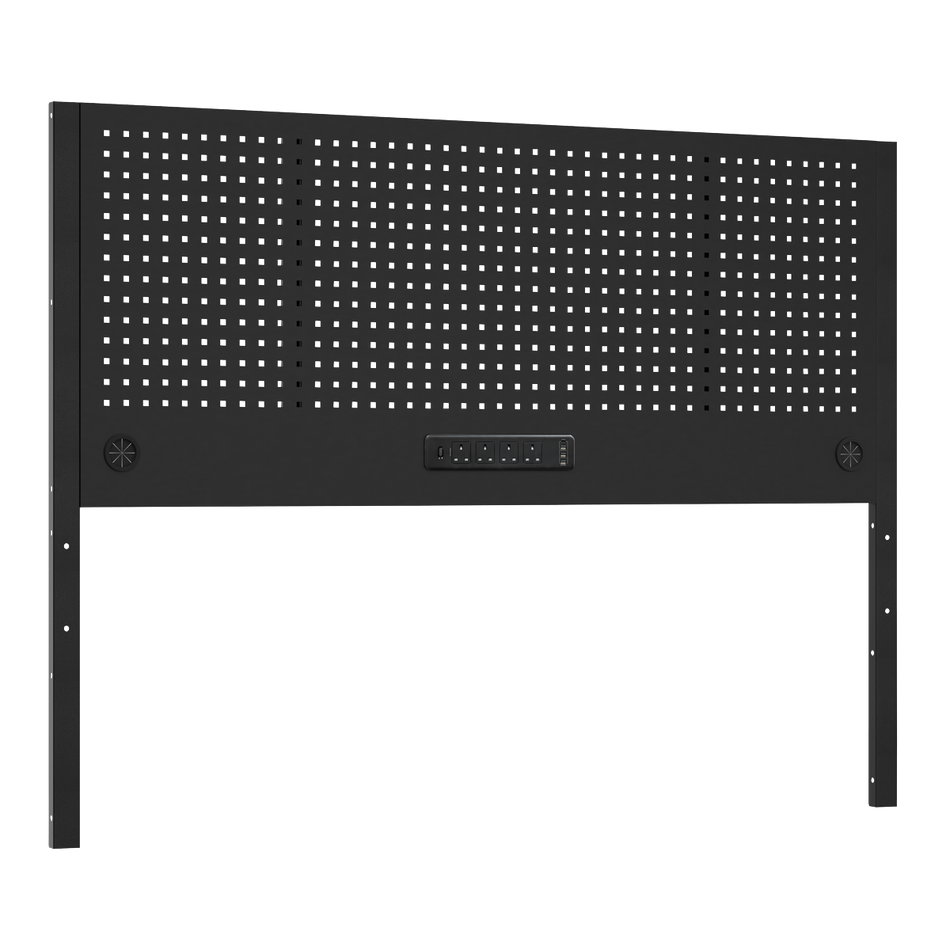 APMWB72PB Superline PRO Modular Pegboard Back Panel with Power Bar 1800mm