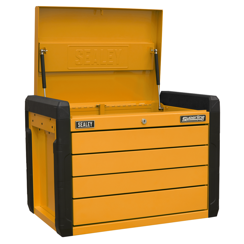 APPD4O Superline PRO Push-to-Open Topchest 4-Drawer - Orange