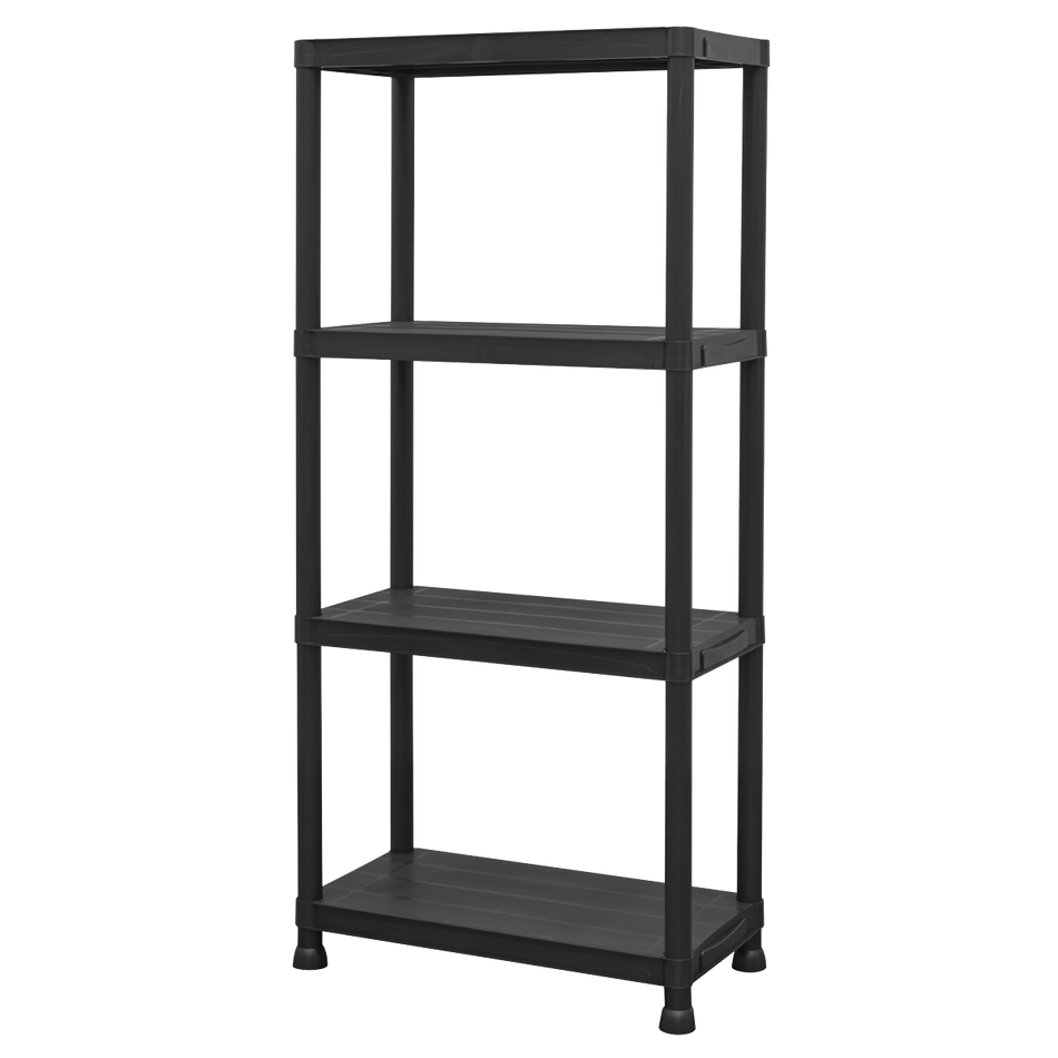 APPR4 Plastic Racking Unit with 4 Shelves 25kg Capacity Per Level