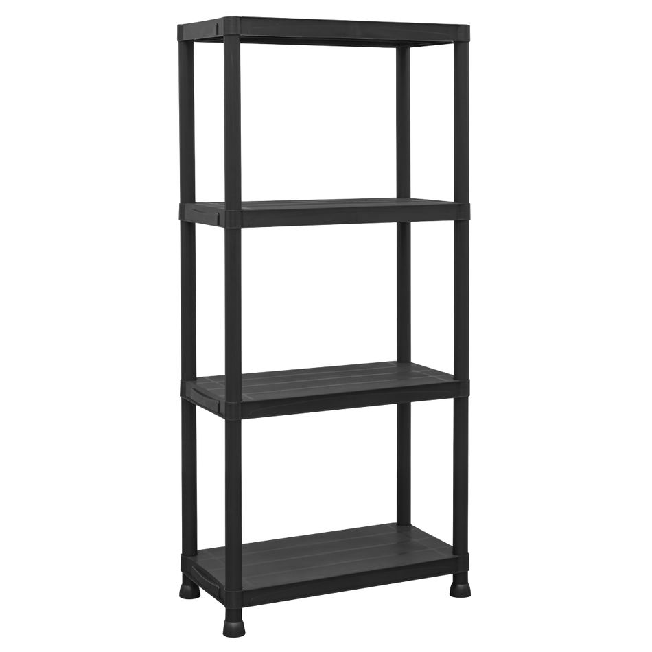 APPR4 Plastic Racking Unit with 4 Shelves 25kg Capacity Per Level